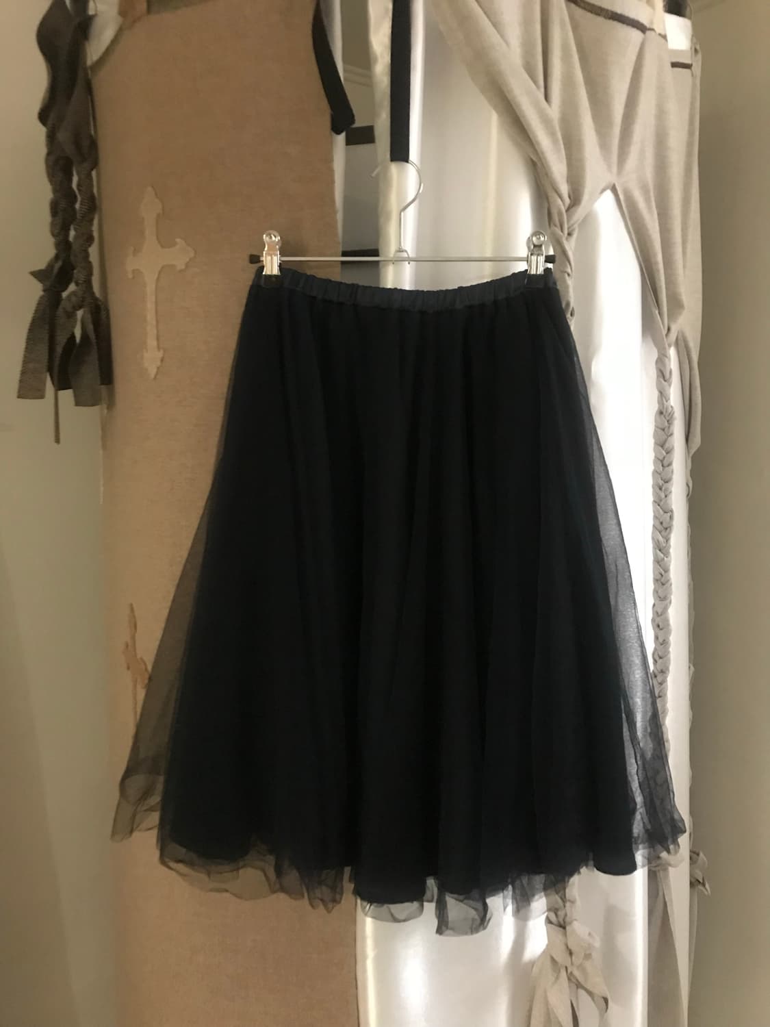 vintage navy sha skirt 상품이미지4