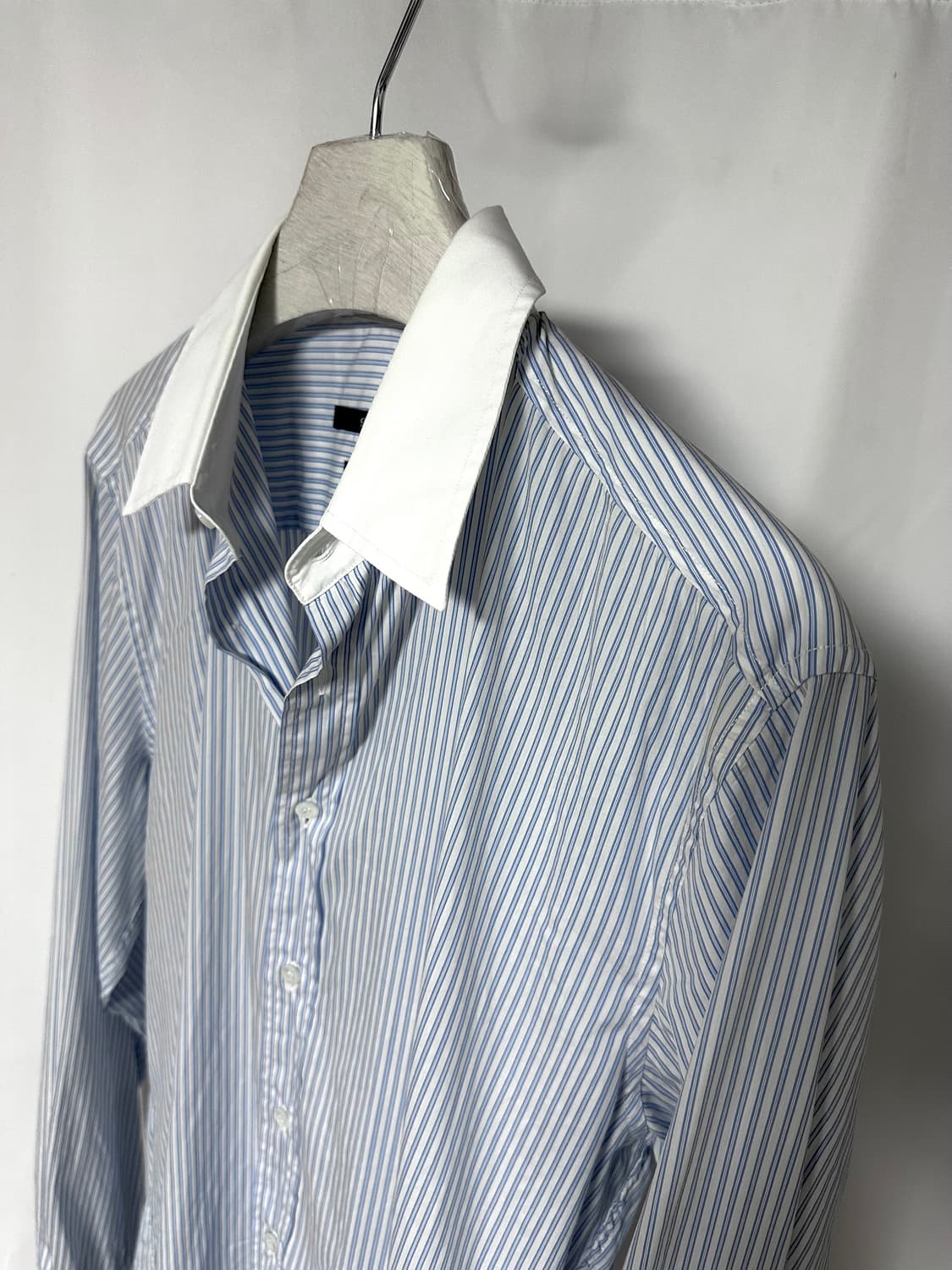 GUCCI Contrast Collar Stripe 셔츠 상품이미지2