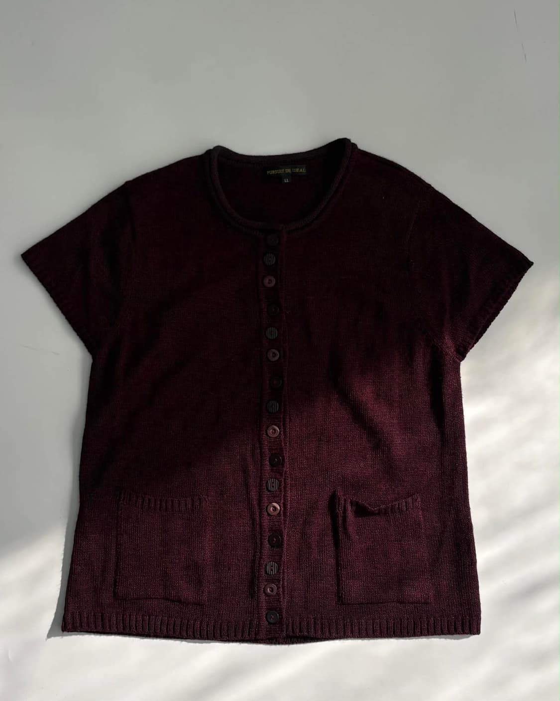 [L] Pursuit de Ideal 일본 빈티지 하프 니트 가디건 상품이미지2