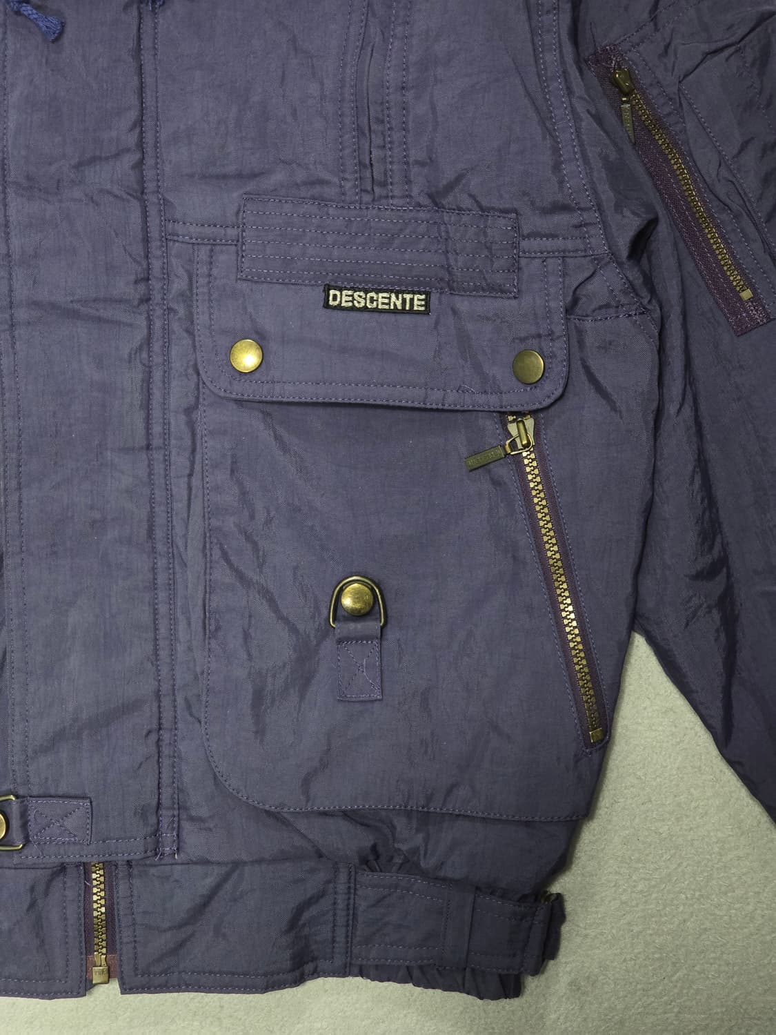 80s descente 데상트 빈티지 후드 자켓 S사이즈  상품이미지4