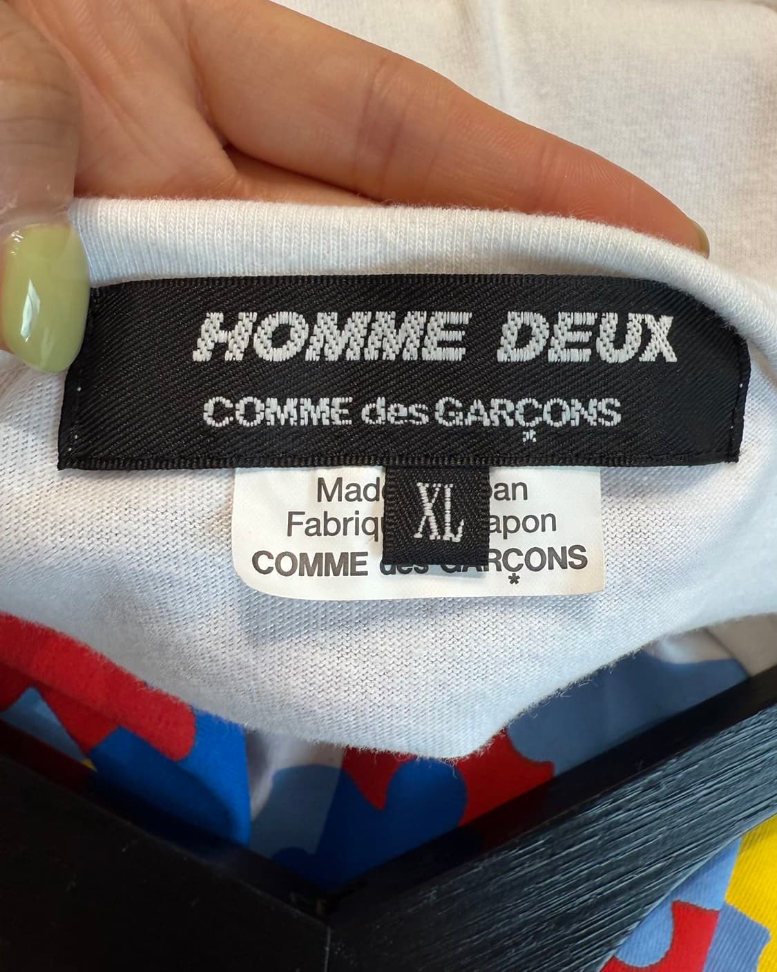 꼼데가르송 옴므 듀스 화이트 퍼즐 하프티  상품이미지8