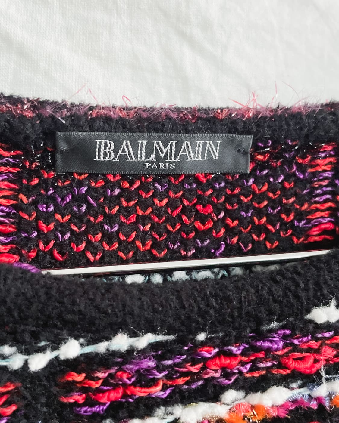 발망 17ss 런웨이 그런지 트위드 니트 상품이미지8