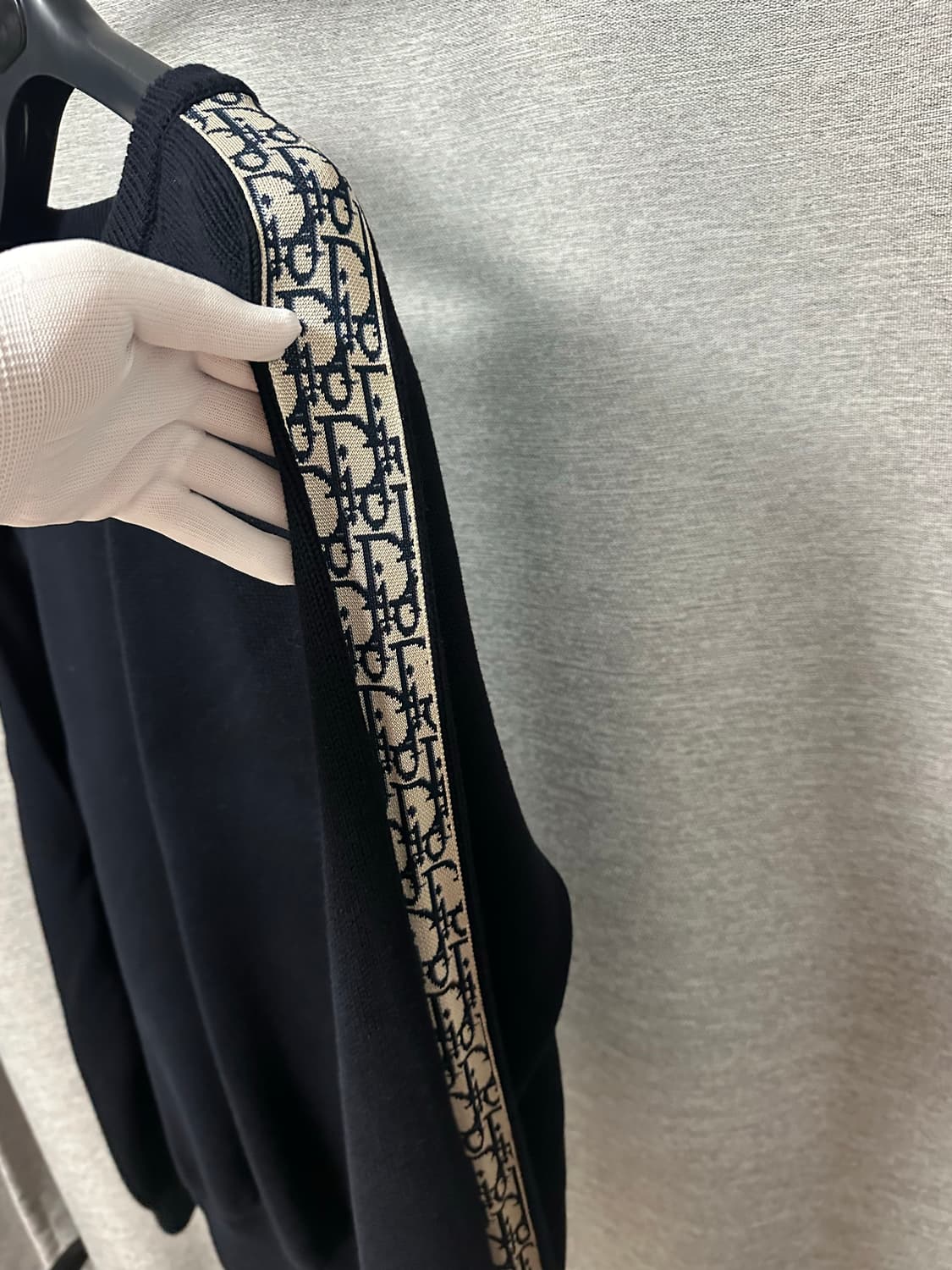 디올 오블리크 인서트 니트 딥블루 (XXL) 상품이미지4