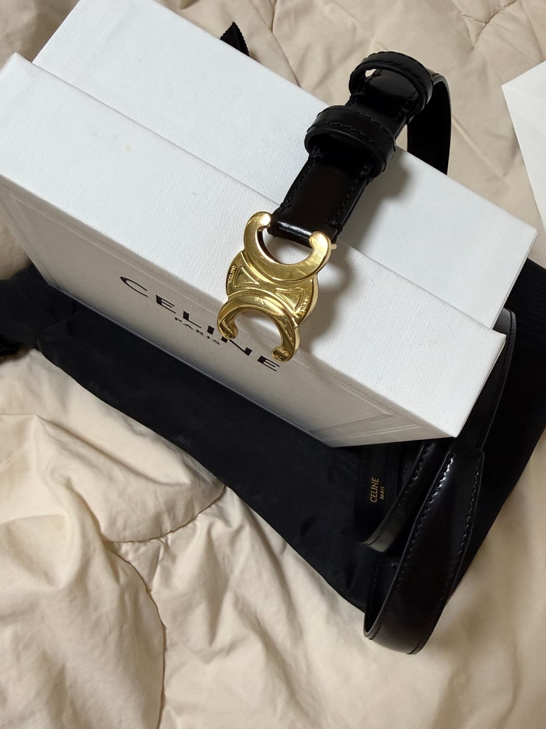 셀린느 트리옹페 벨트 스몰(18mm) 75사이즈 상품이미지4