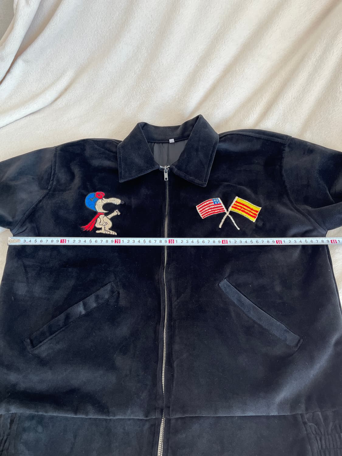 스누피 자수 블랙자켓 42 상품이미지6