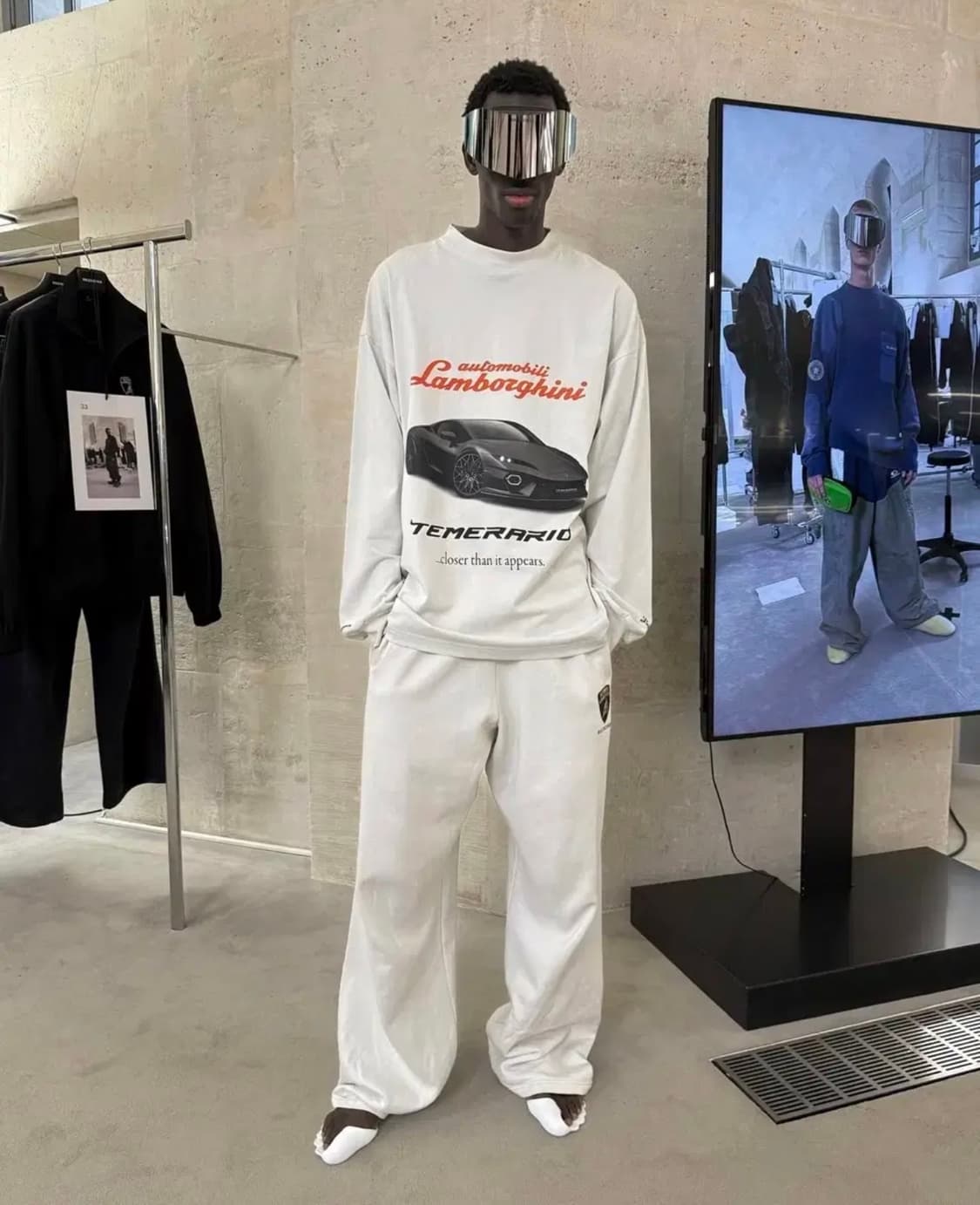 발렌시아가 람보르기니 오토모빌리 오버티 화이트 상품이미지2