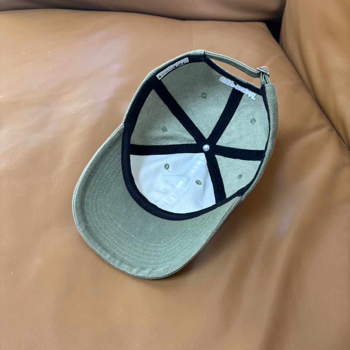 슈프림 S로고 6패널 볼캡 모자 22SS 케블라 올리브 카키 상품이미지6