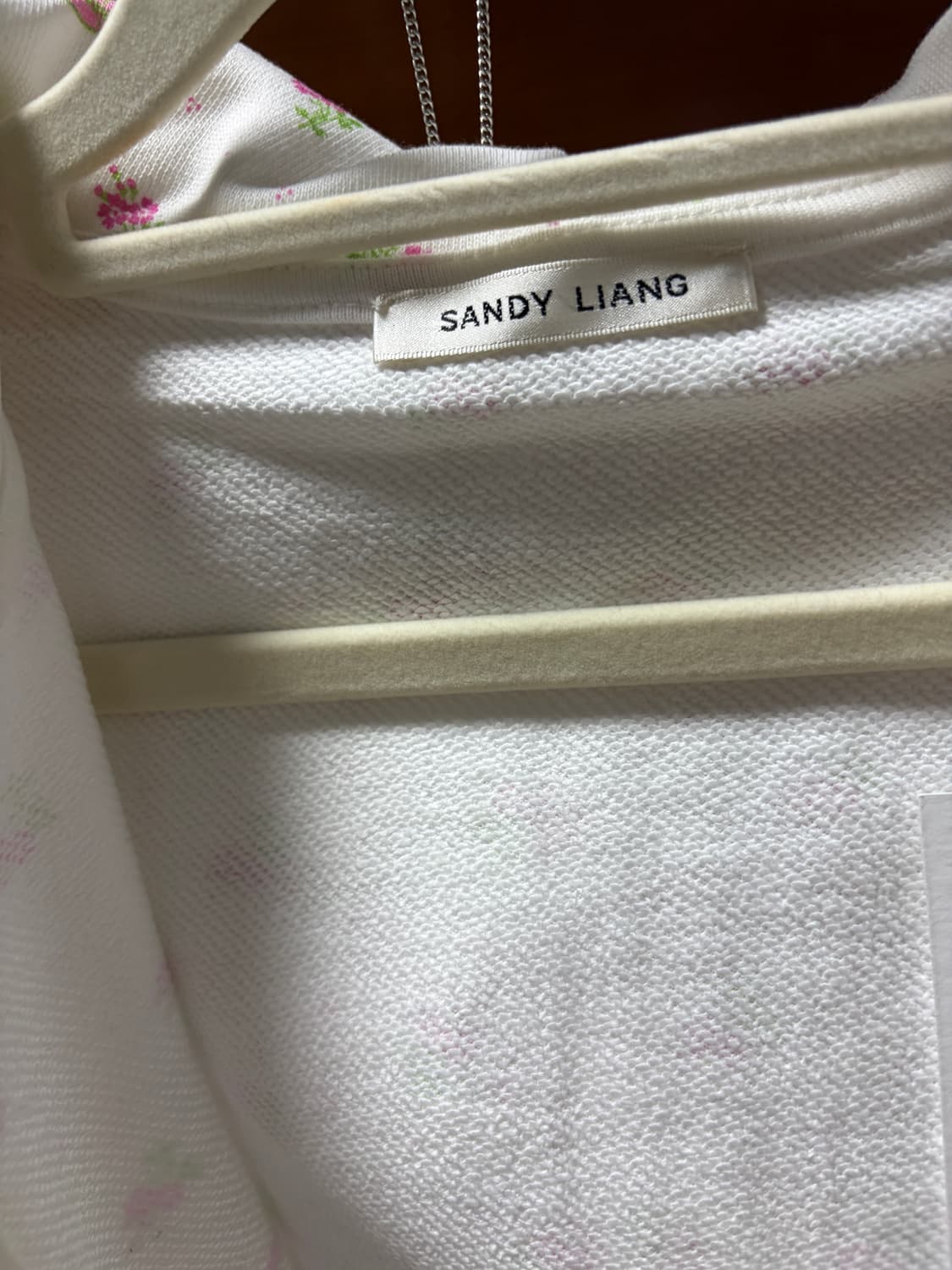 Sandyliang 25fw 플로럴 후드집업 xs 상품이미지4