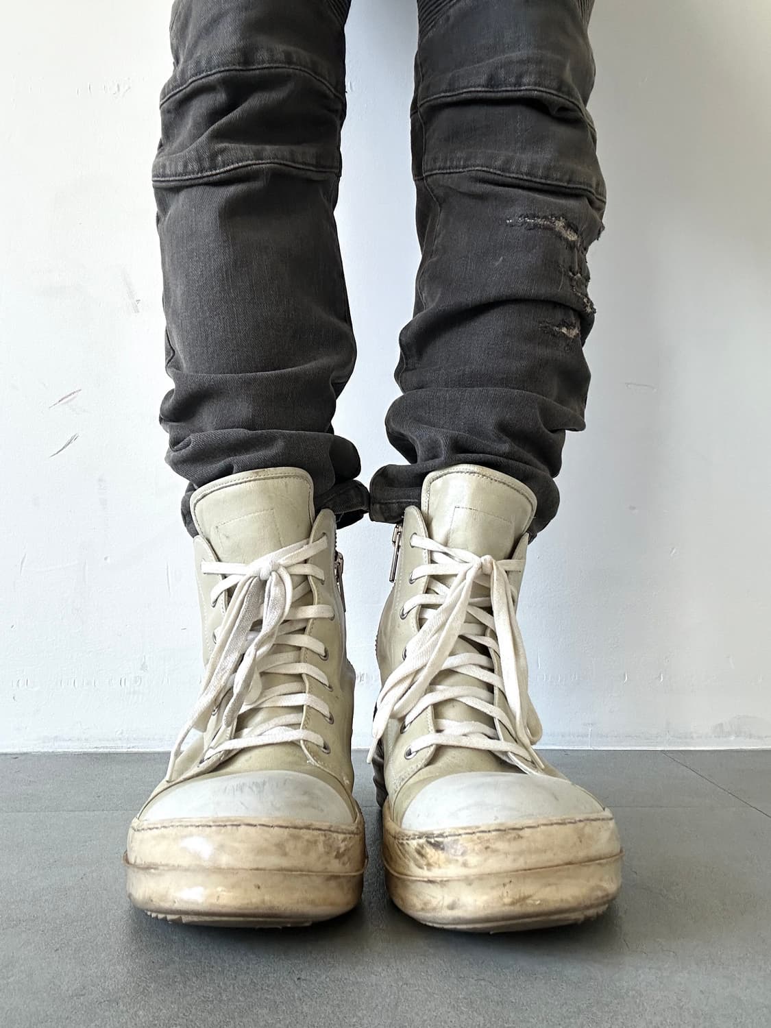 릭오웬스 og 라몬즈 하이 밀크 2010 상품이미지2