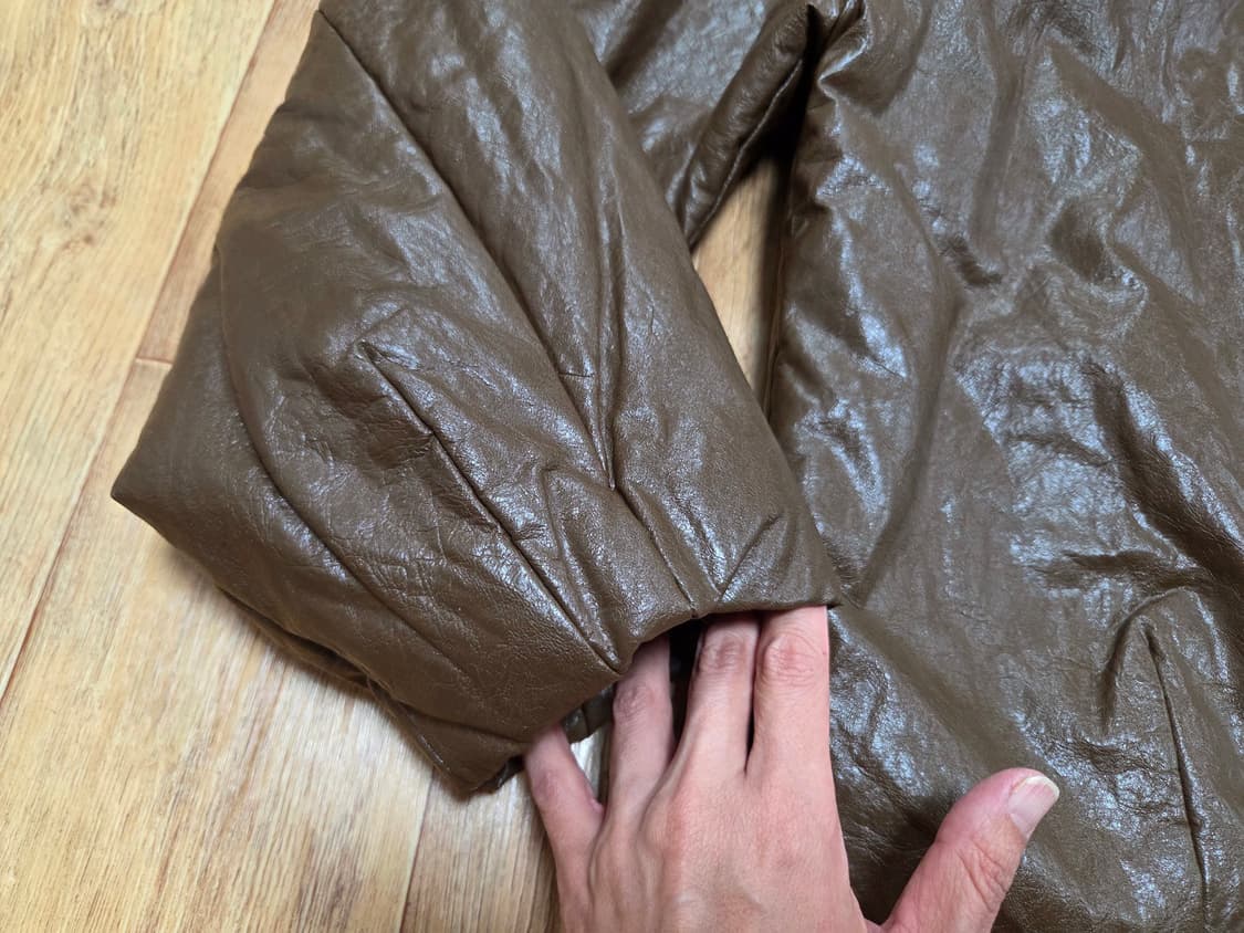 위아(WE ARE) 누빔안감 레더 블루종자켓 프리사이즈 상품이미지6