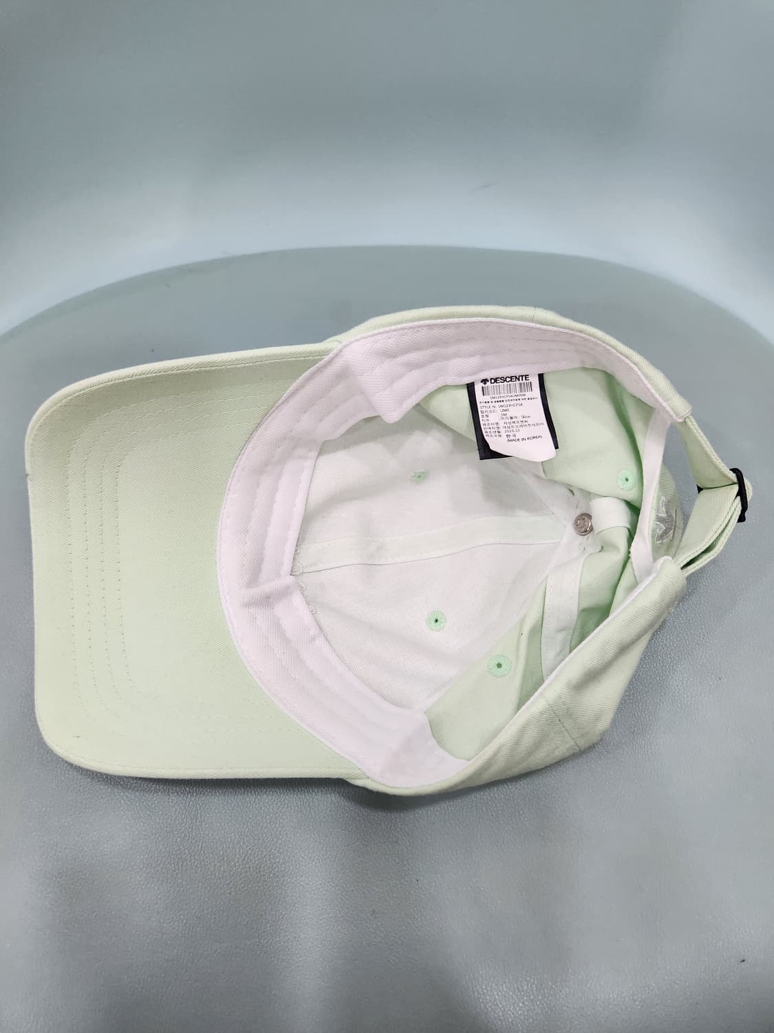 [SM] 데상트 라이트그린 볼캡 모자 SM사이즈 상품이미지6