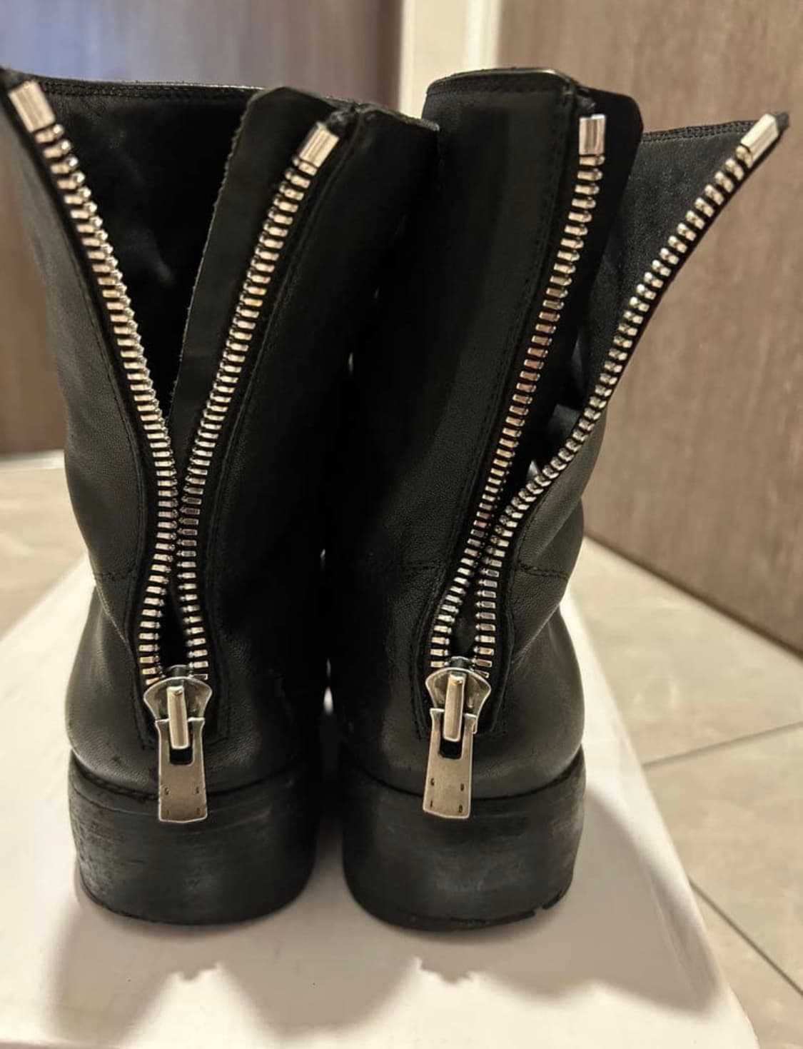 구이디 788 백지퍼 홀스 스킨 부츠 41 상품이미지5