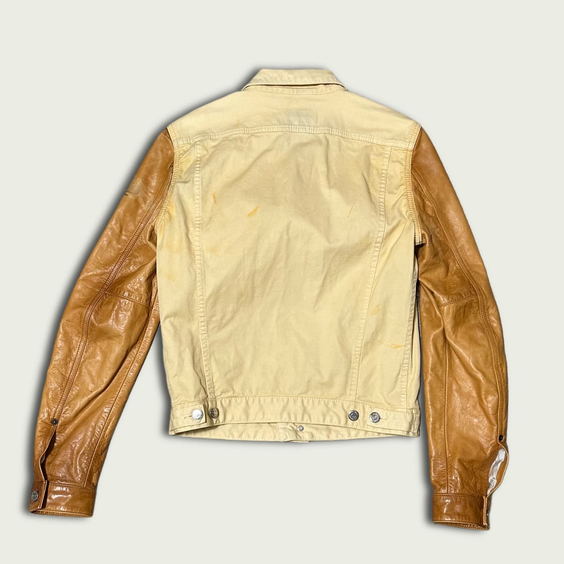 레더 슬리브 트러커자켓 상품이미지3