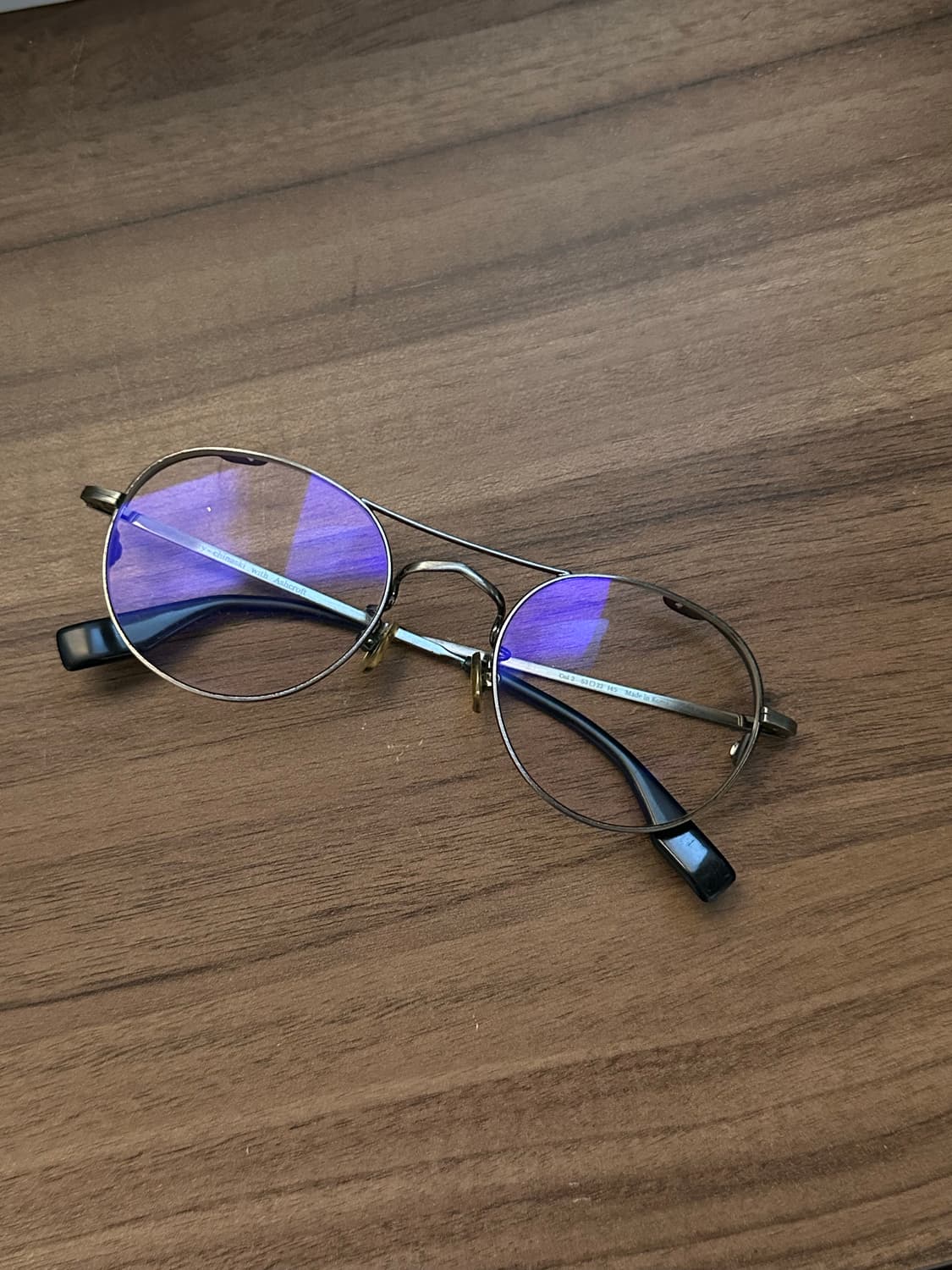 애쉬크로프트 헨리 치나스키 투브릿지 안경 / 실버  상품이미지6