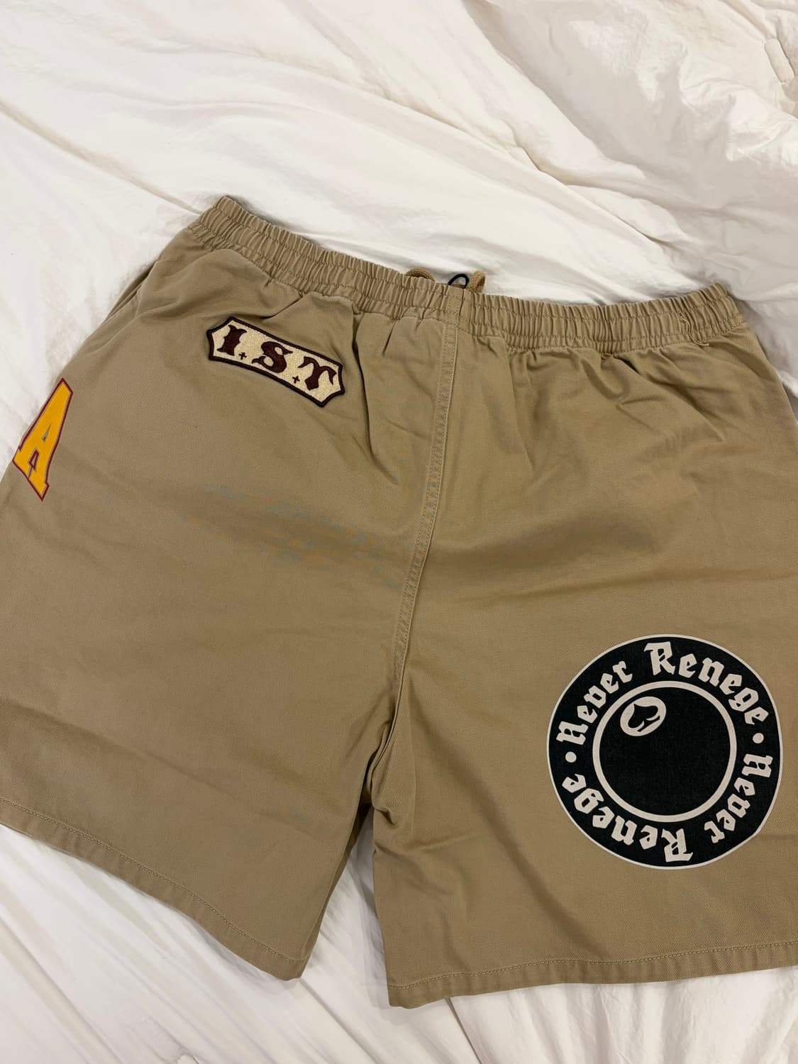 스투시 x 데님 티어스 짐 쇼츠 카키 L 사이즈 상품이미지3