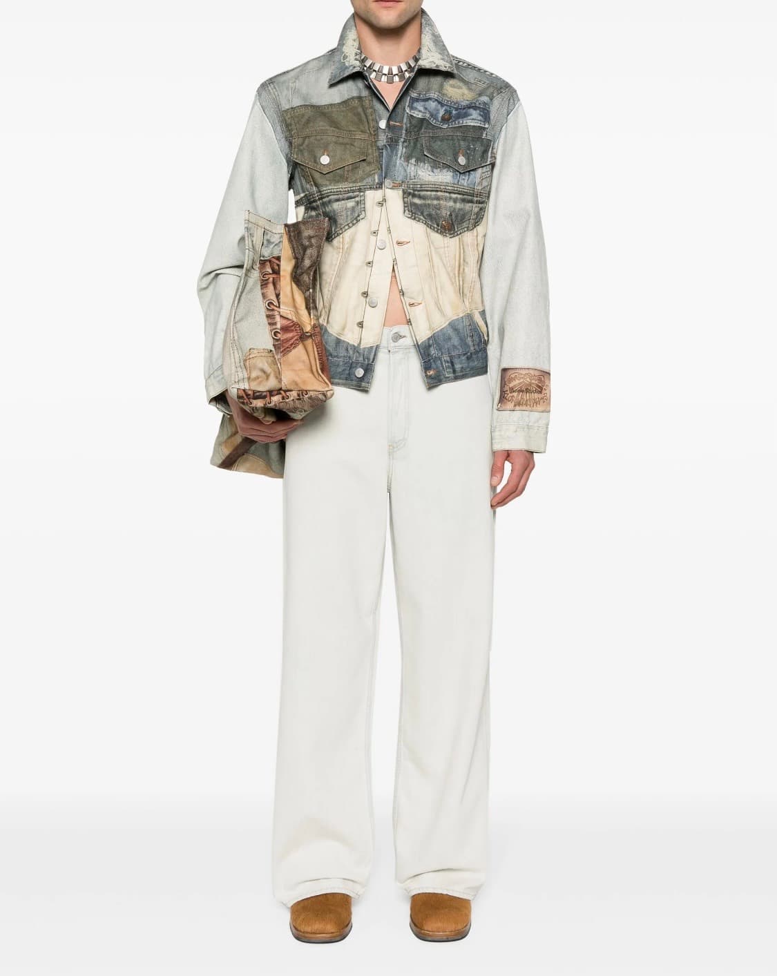 [Acne Studios]아크네 트롱프뢰유 프린트 데님 재킷 48 상품이미지10