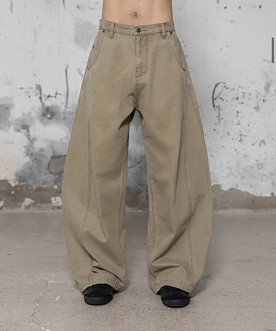 비긴202 루보 트위스트 팬츠 [토프 베이지] 상품이미지1