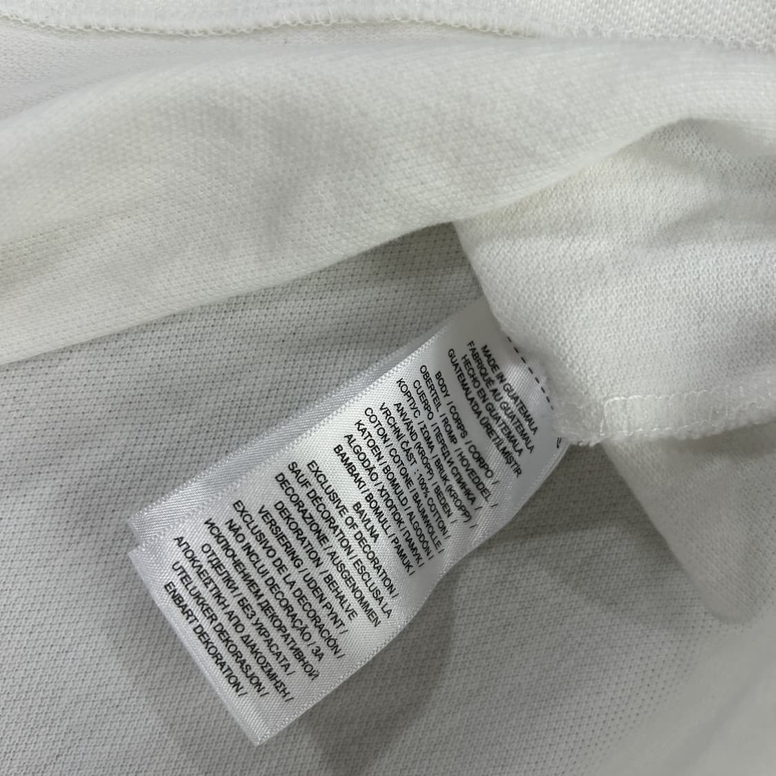 폴로 랄프로렌 화이트 반팔 카라티 m 상품이미지4