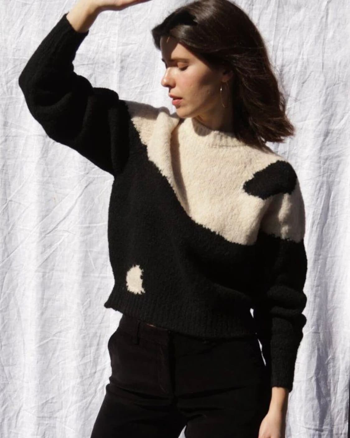 윤승아 착용) 팔로마울 yin yang 스웨터 상품이미지1