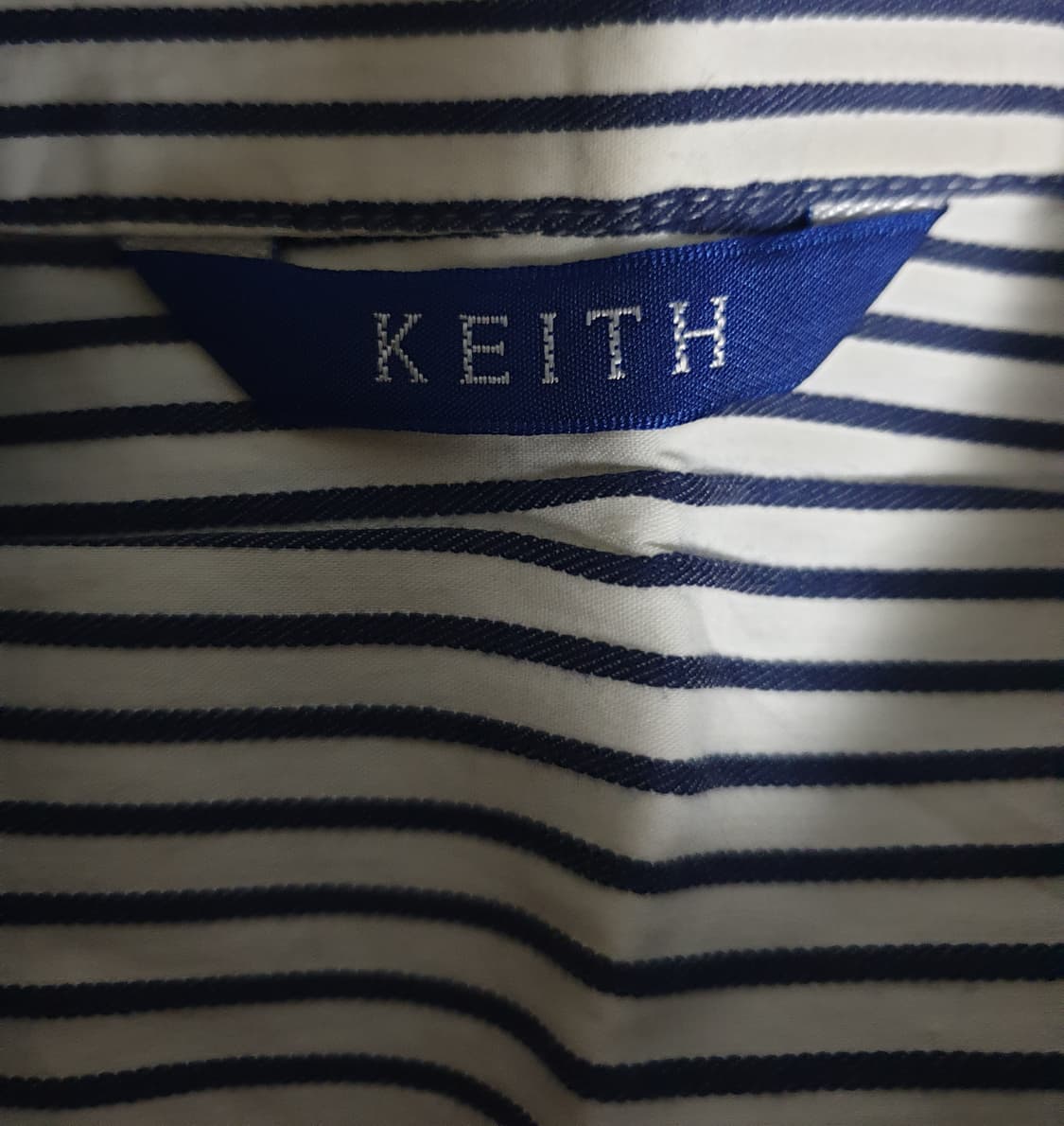 KEITH 스트라이프 긴팔 블라우스 네이비 (S) 상품이미지3