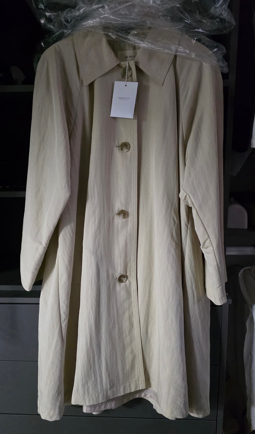 아카이브제이투유 트렌치 코트 크림베이지 상품이미지7