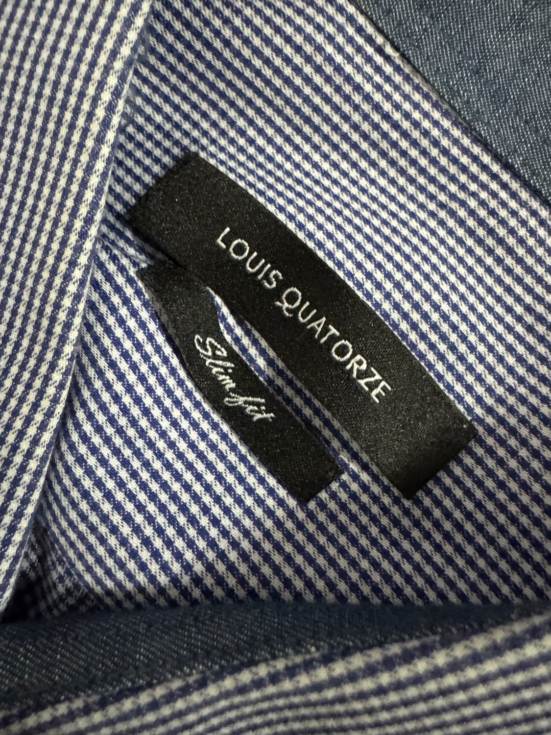 루이까또즈 클래식  슬림핏 긴팔 정장 체크 셔츠 L ~ XL 상품이미지3