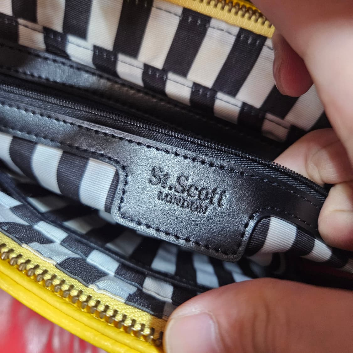 세인트스코트 컬러블럭 사첼백 Free 상품이미지8