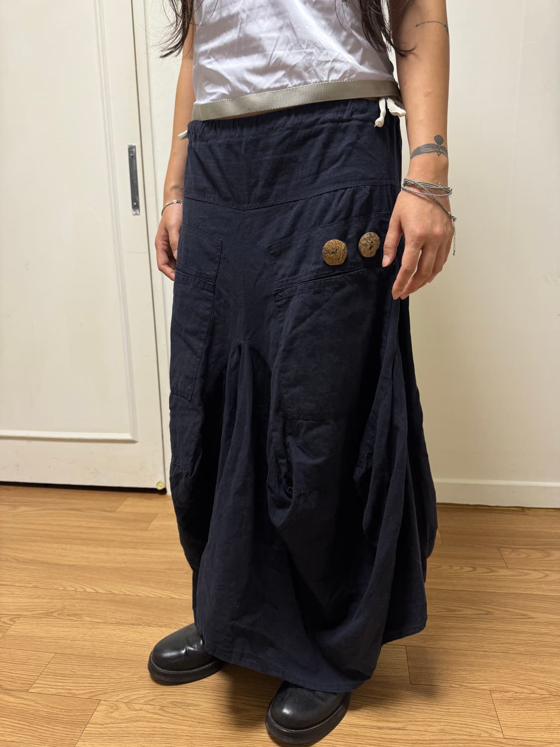 Vintage Button Ballon Skirt 상품이미지4