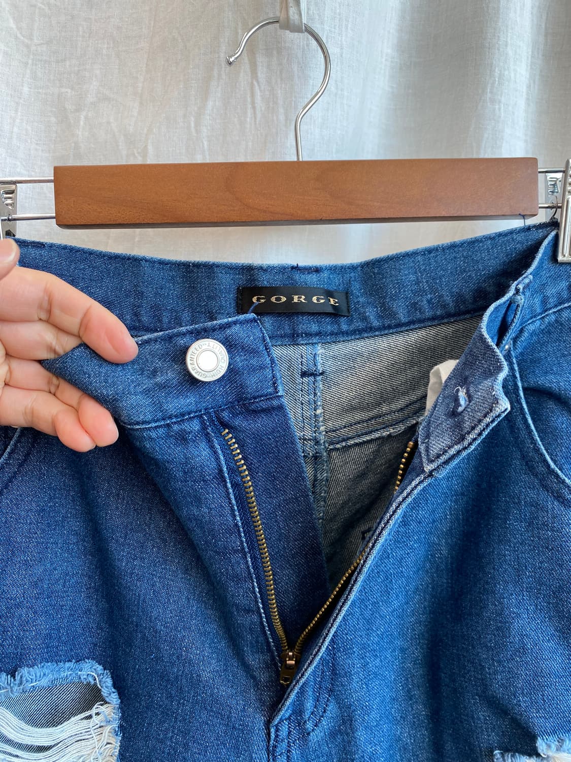 GORGE 데미지 데님팬츠(M) 상품이미지5