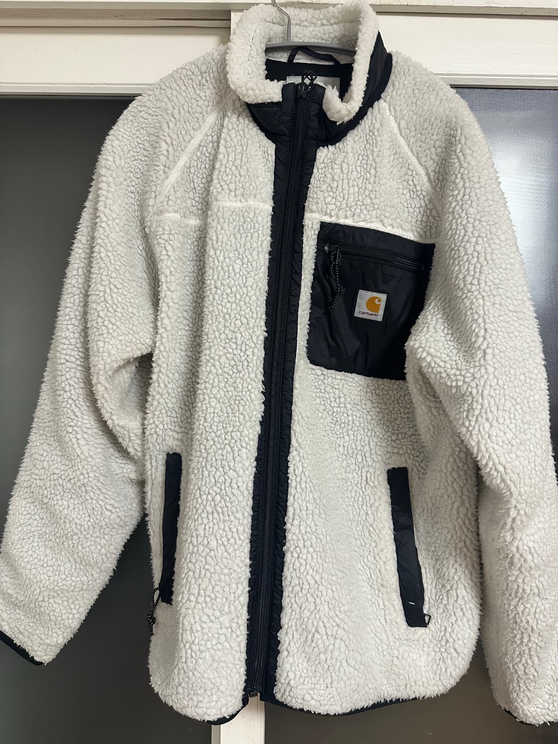 칼하트 플리스 자켓 아이보리 상품이미지2