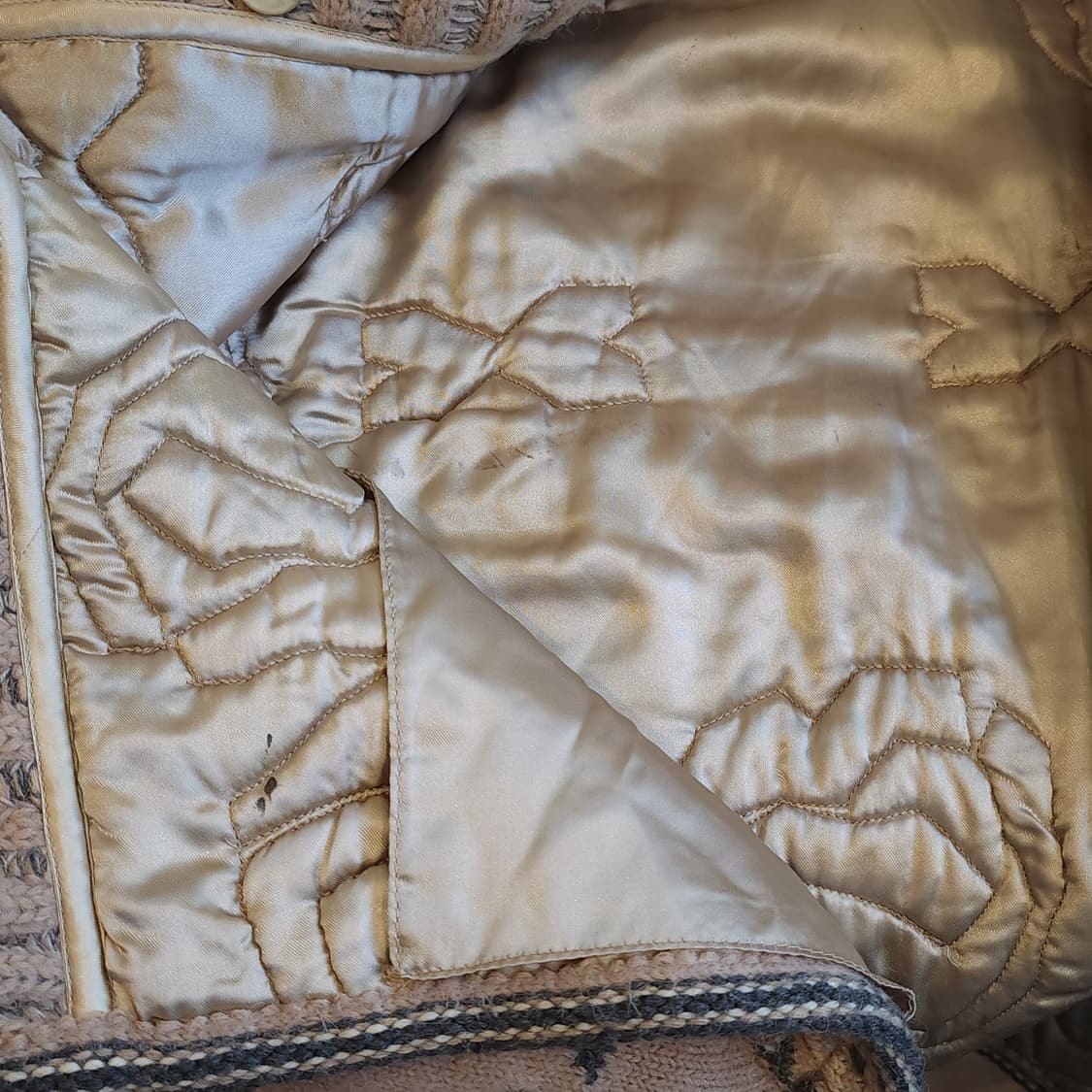 90s 웅가로 인디핑크 로즈 패턴 오버사이즈 숄카라 니트 자켓 L 상품이미지8