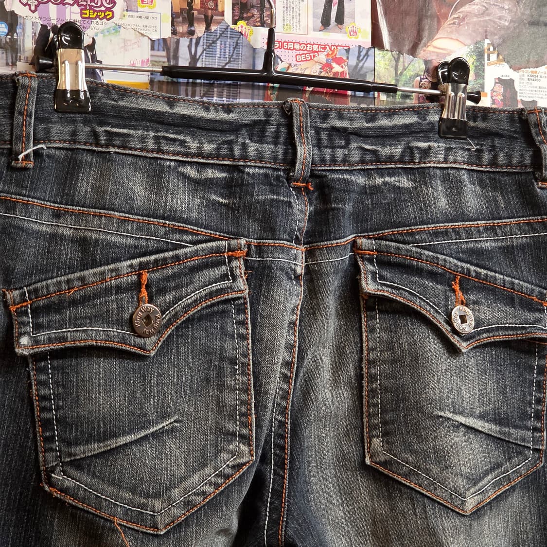 빈티지 포켓 포인트 워싱 부츠컷 팬츠 상품이미지3