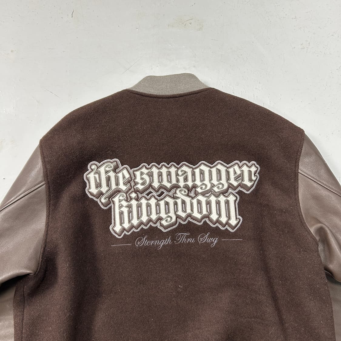 스와거 05AW 킹덤 레더 스타디움자켓  상품이미지2