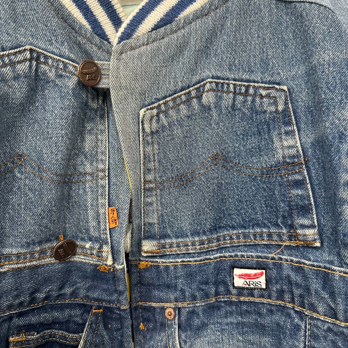 리워크 패치 데님 자켓 상품이미지2