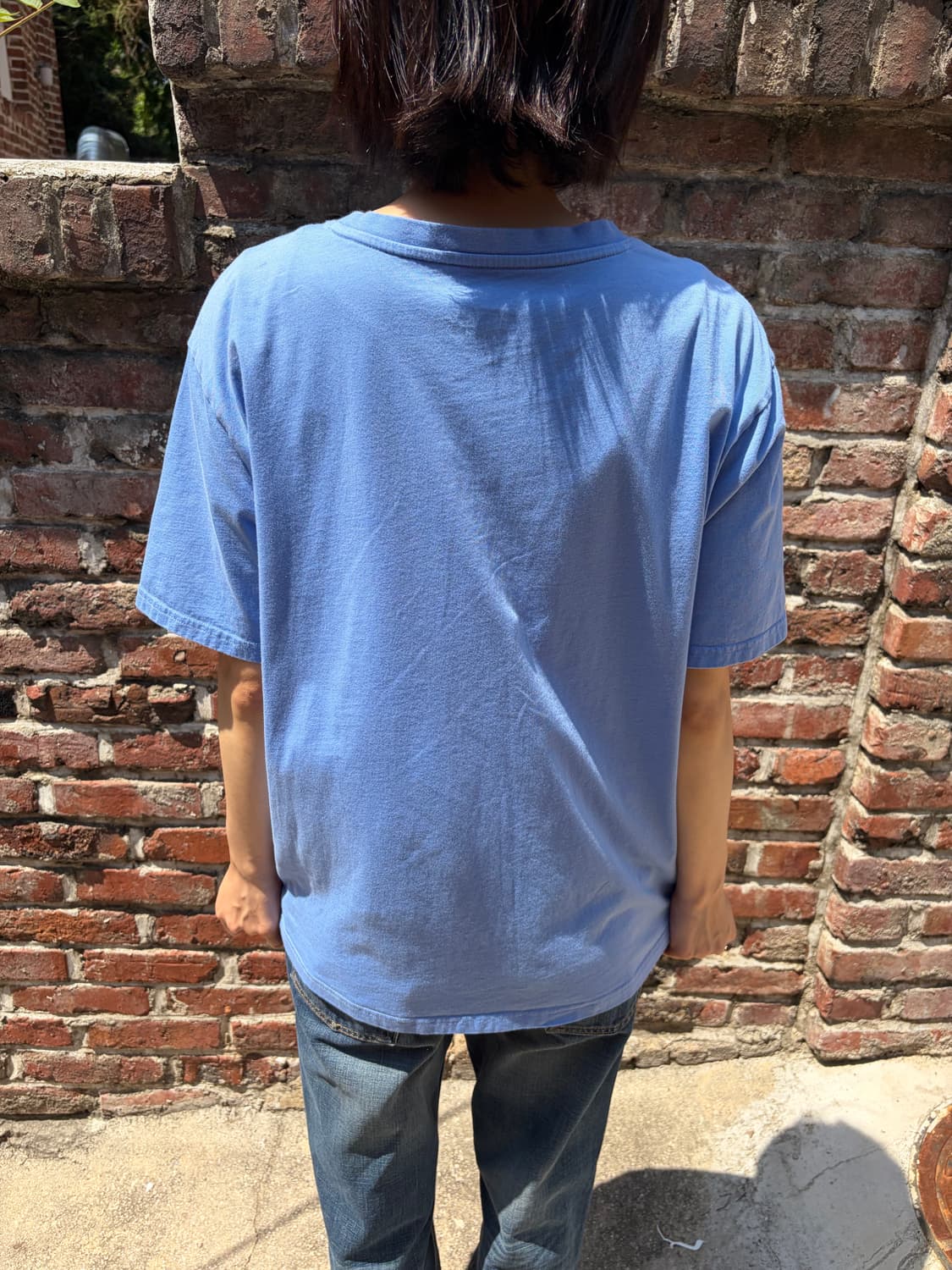 GAP 스카이블루 로고 반팔 티셔츠 XL  상품이미지2