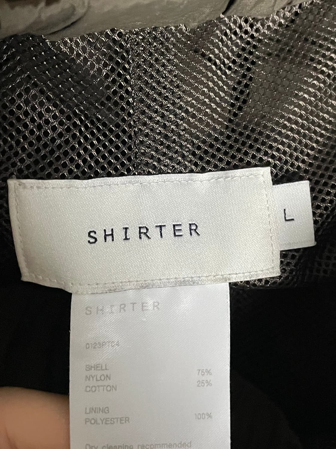 [L] 셔터 나일론 코튼 라인 팬츠 다크 브라운 상품이미지3