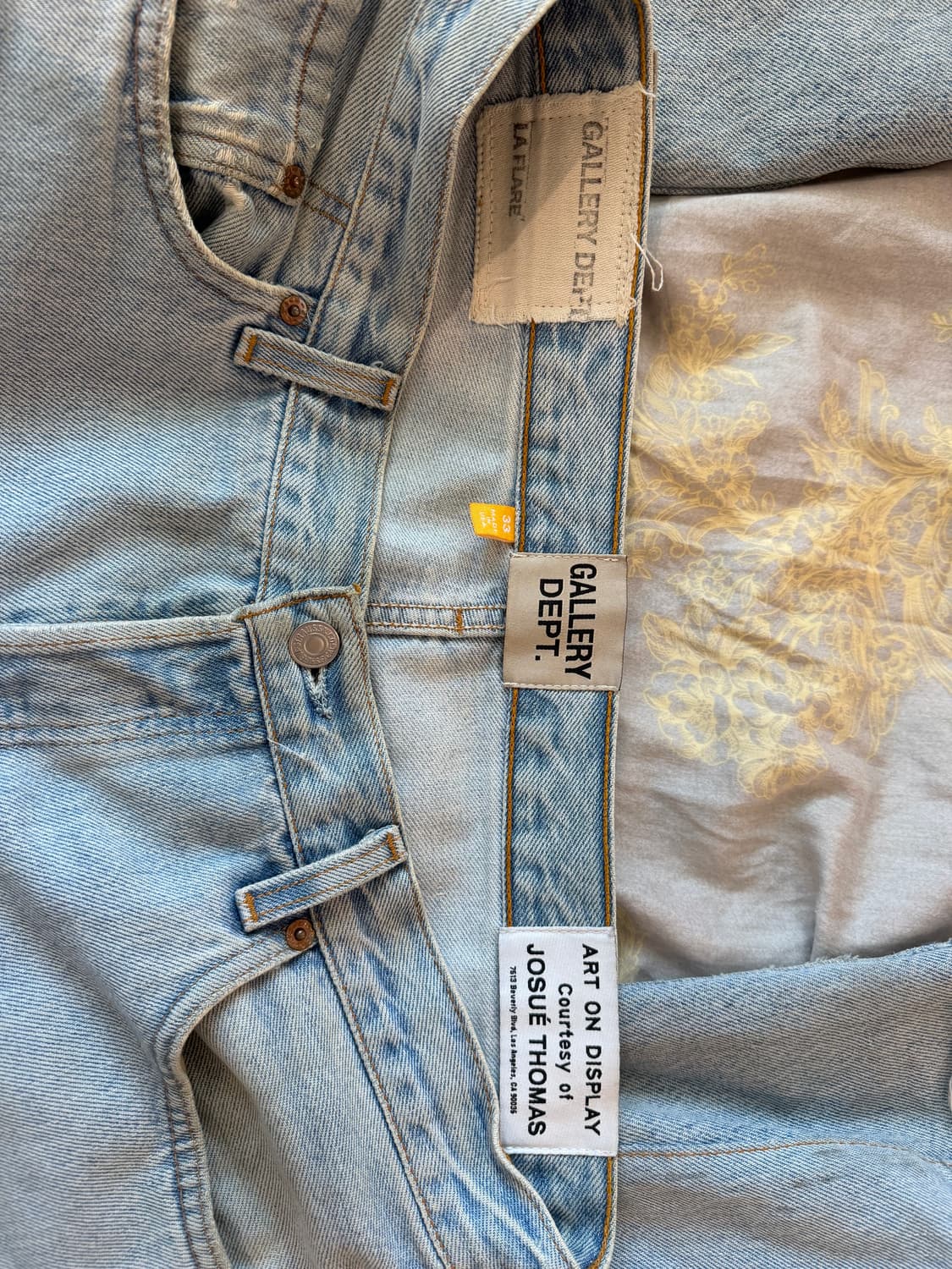 [33인치] 갤러리아 디파트먼트 LA FLARE 데님 팬츠 상품이미지5