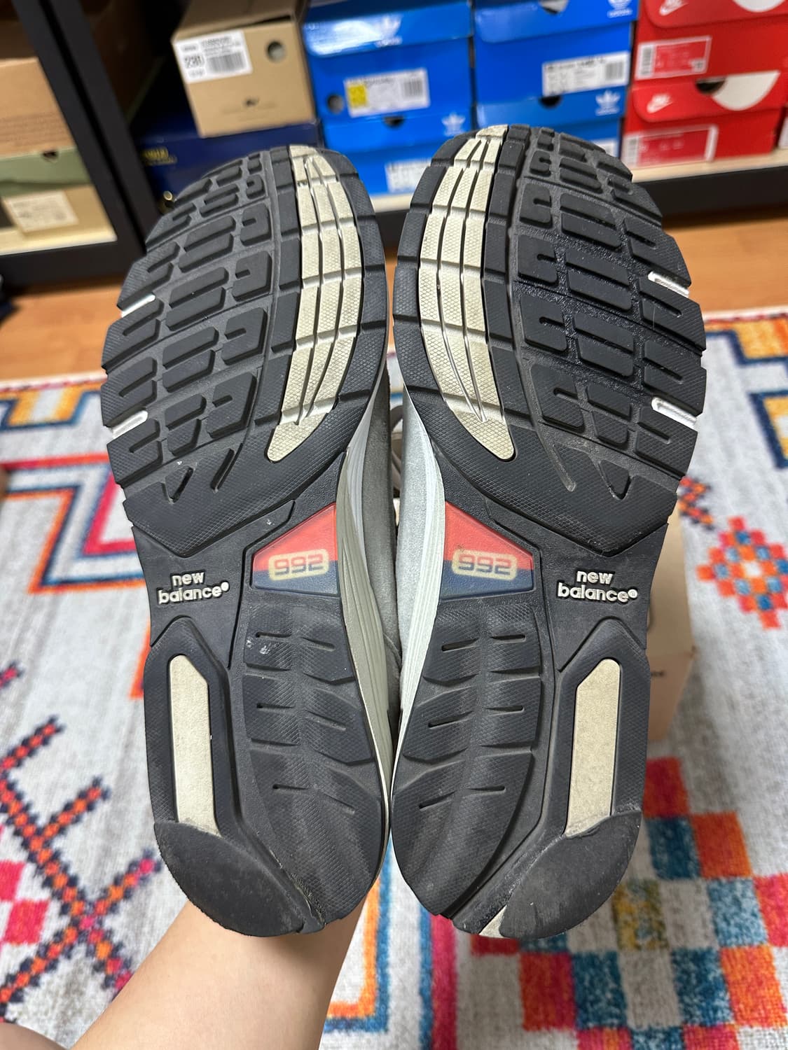 (260구형)뉴발란스 992 그레이 8D 상품이미지7