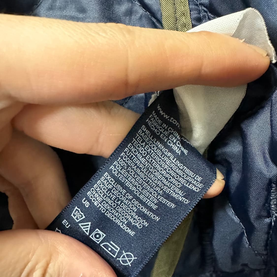 100 타미힐피거 남자 포인트카라 누빔 퀄팅패딩 상품이미지6