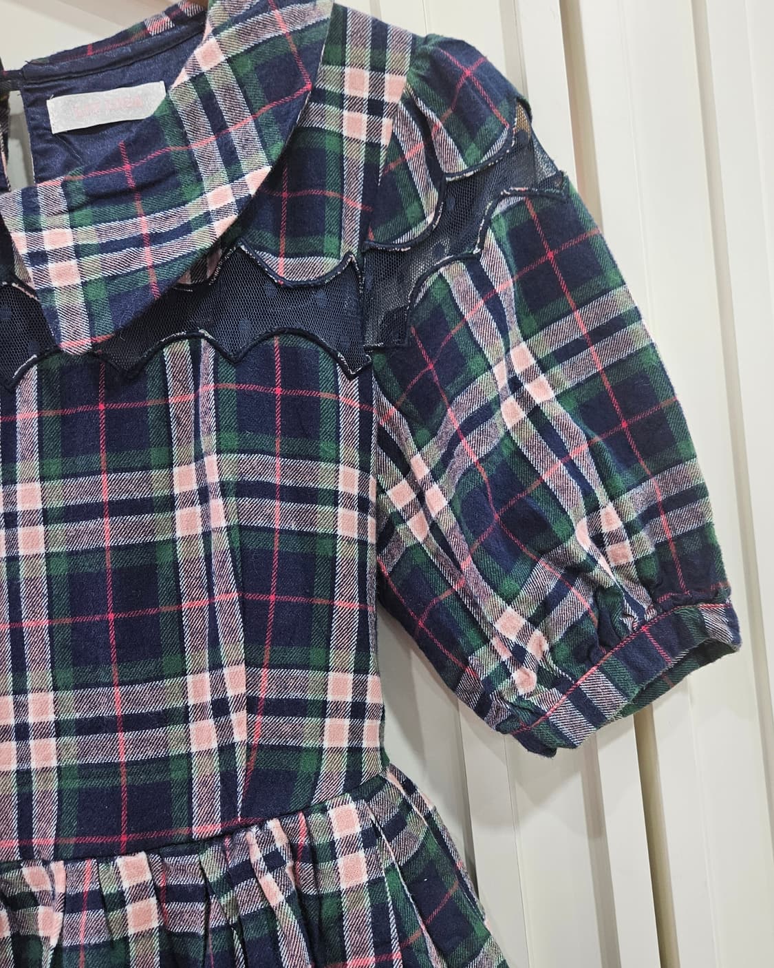 리즈리사 체크 원피스 상품이미지4