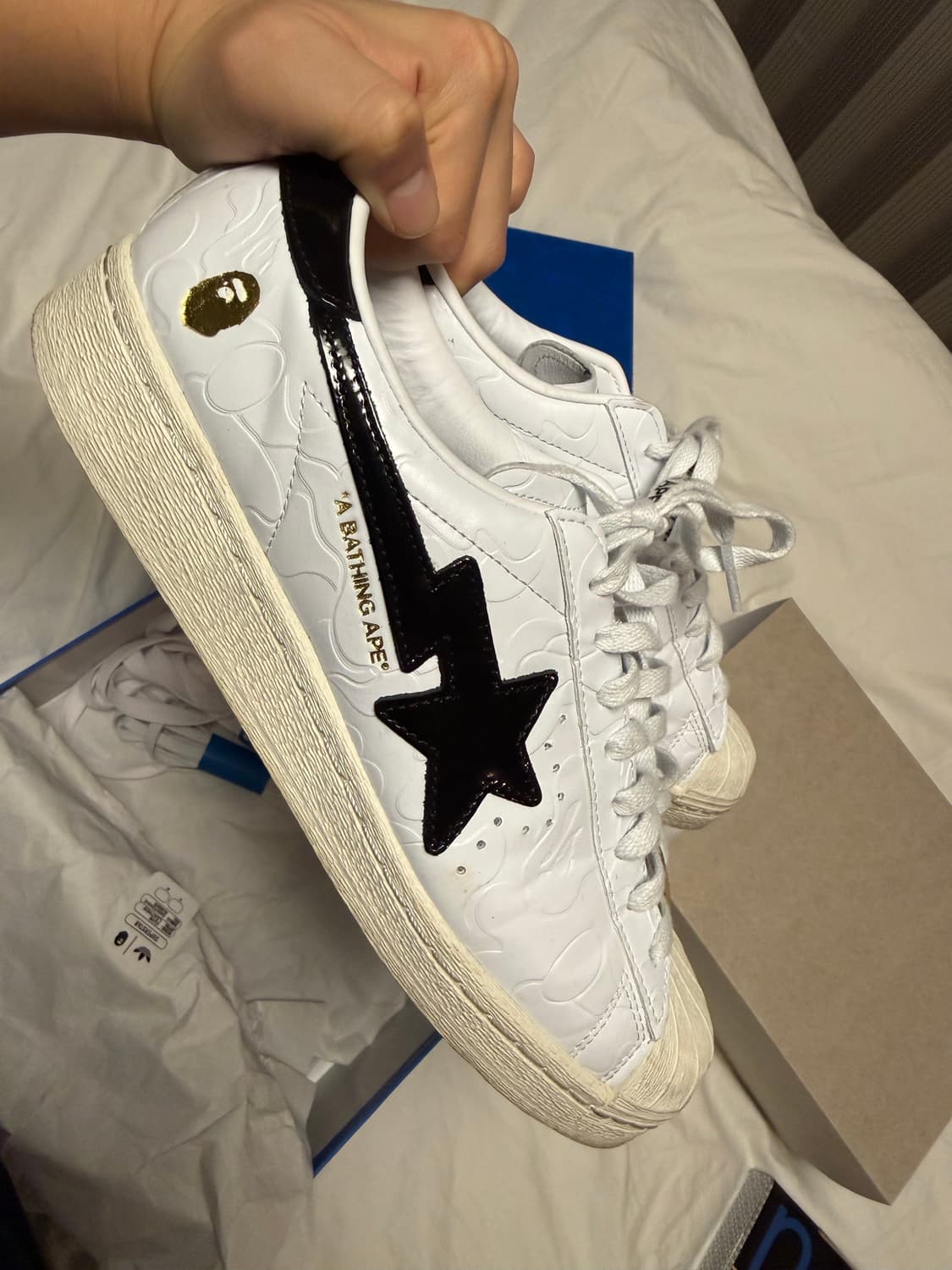 [285] 아디다스 x 베이프 슈퍼스타 (빈티지 클라우드 화이트) 상품이미지6