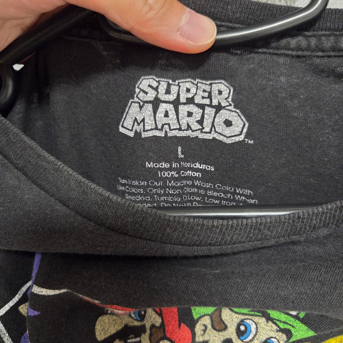 Super Mario 빈티지 반팔 티셔츠 L(100) 상품이미지3