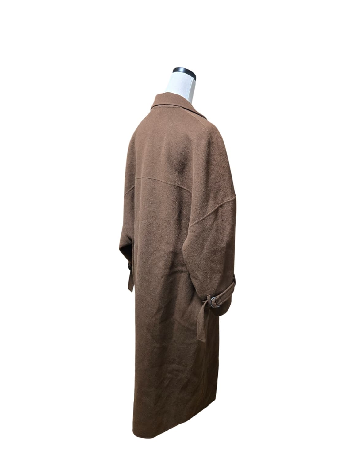 시스템 캐시미어 혼방 브라운 코트 상품이미지4