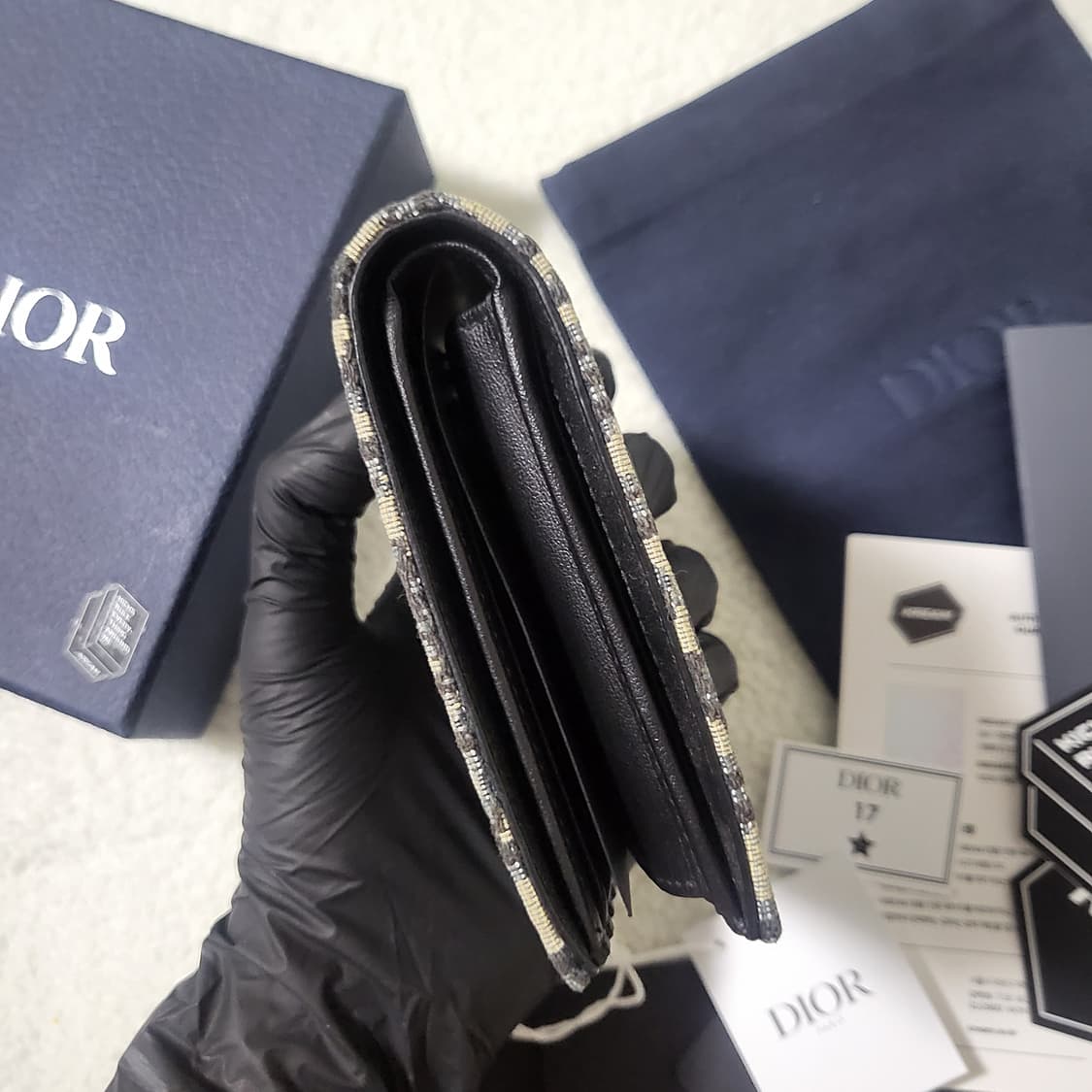 [크림판/새상품급] 디올 오블리크 반지갑  상품이미지8