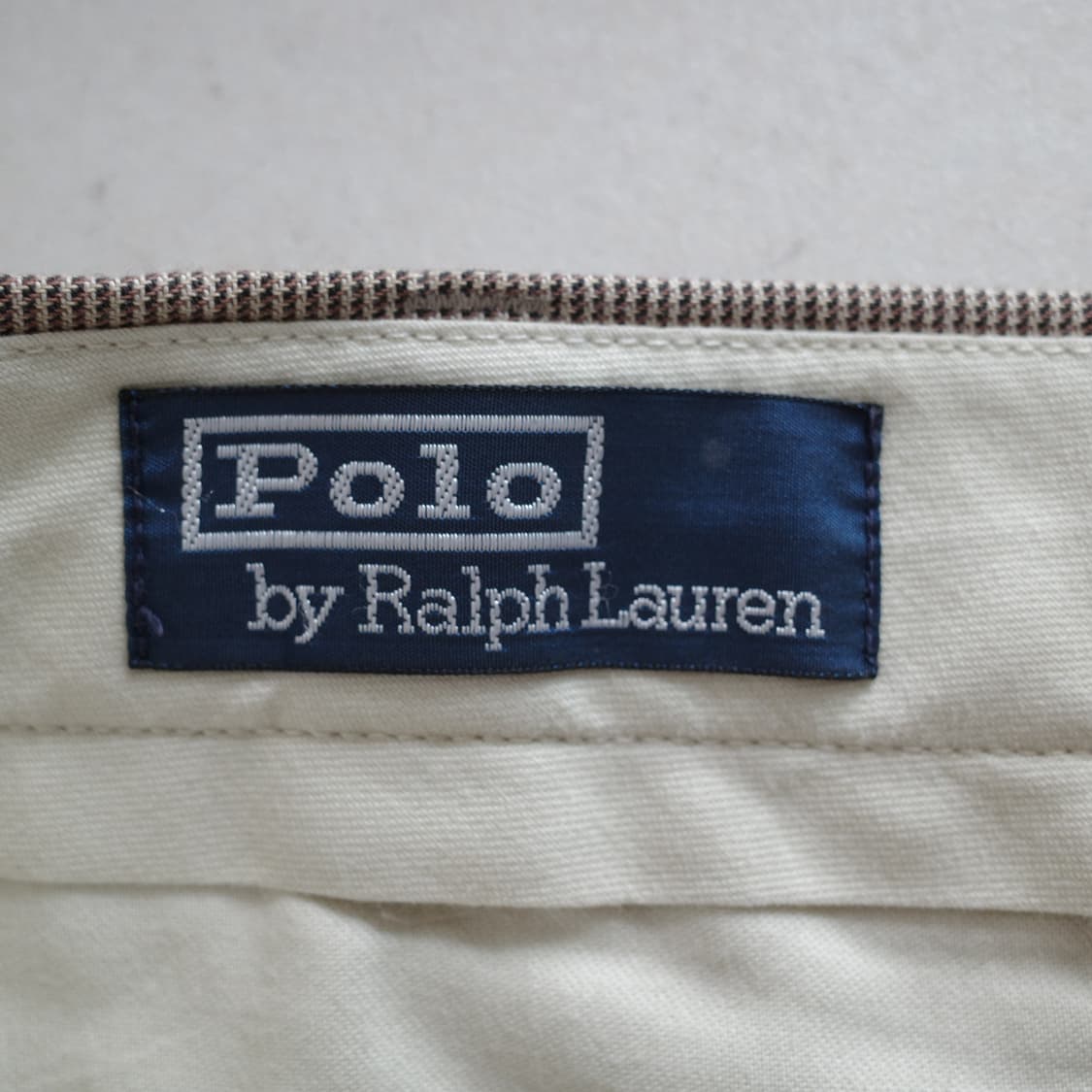 90s 폴로 랄프로렌 잔체크 투턱 슬랙스 팬츠 34 상품이미지6