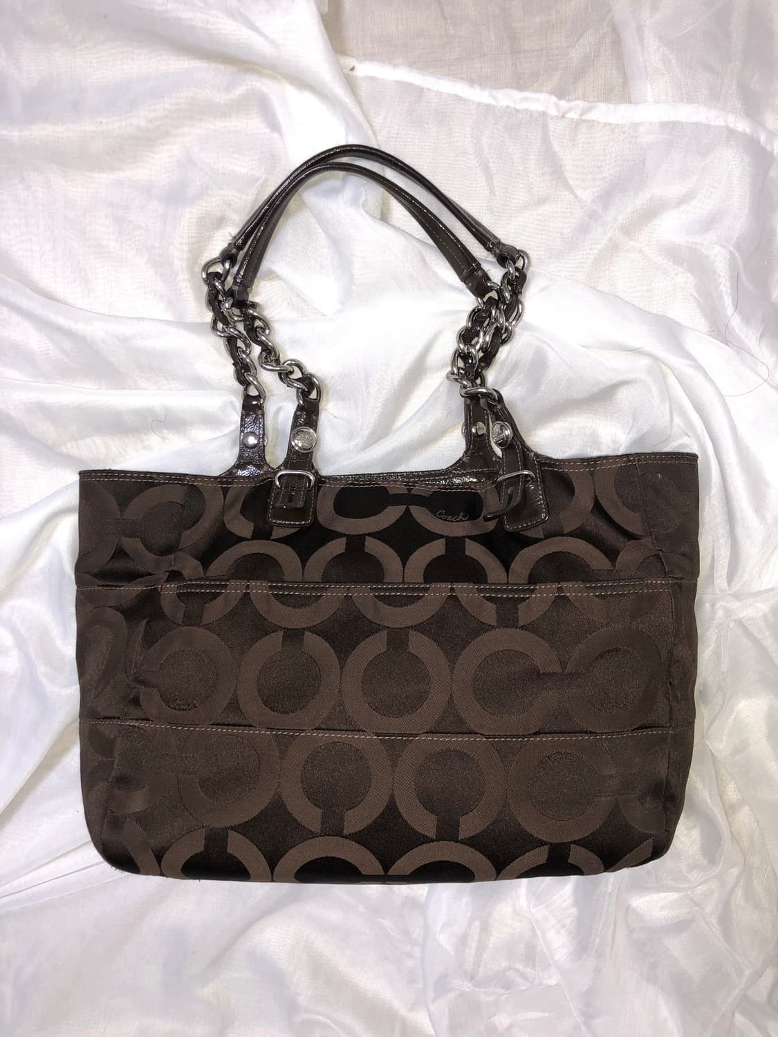 코치 시그니처 숄더백 딥브라운 상품이미지6