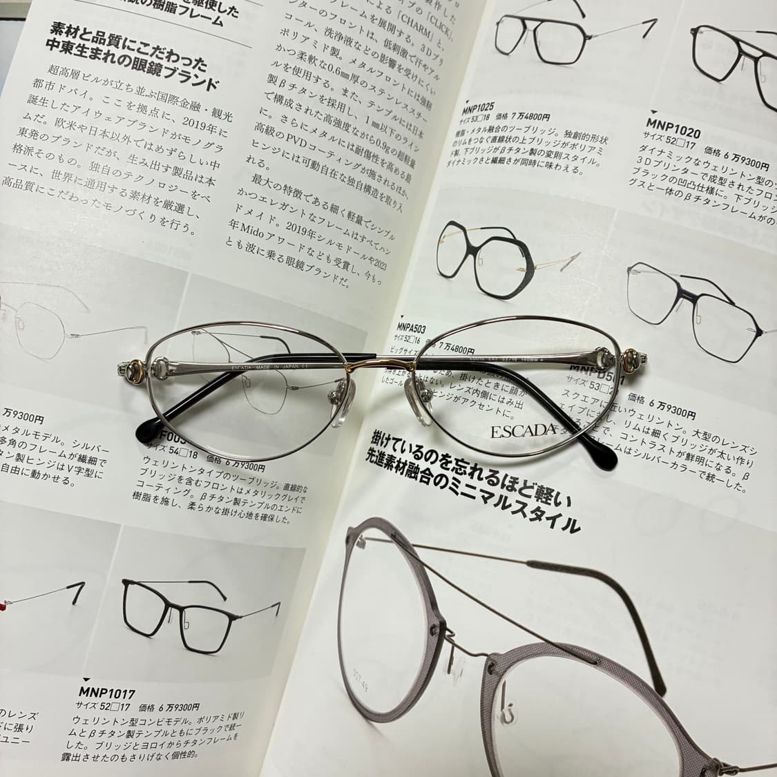 ESCADA 에스카다 에스까다 티타늄 실버골드 안경 상품이미지1