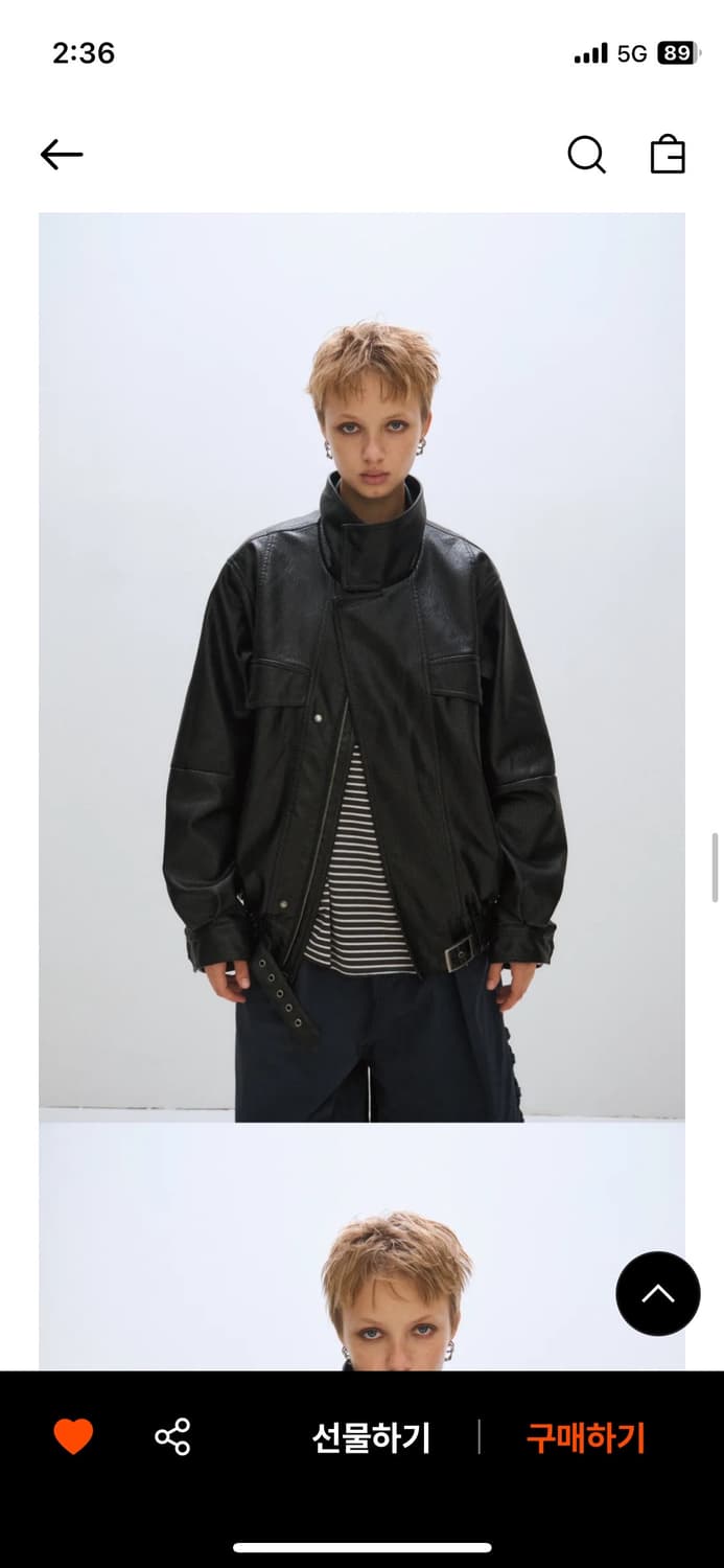 플리즈프로젝트 레더자켓 상품이미지2