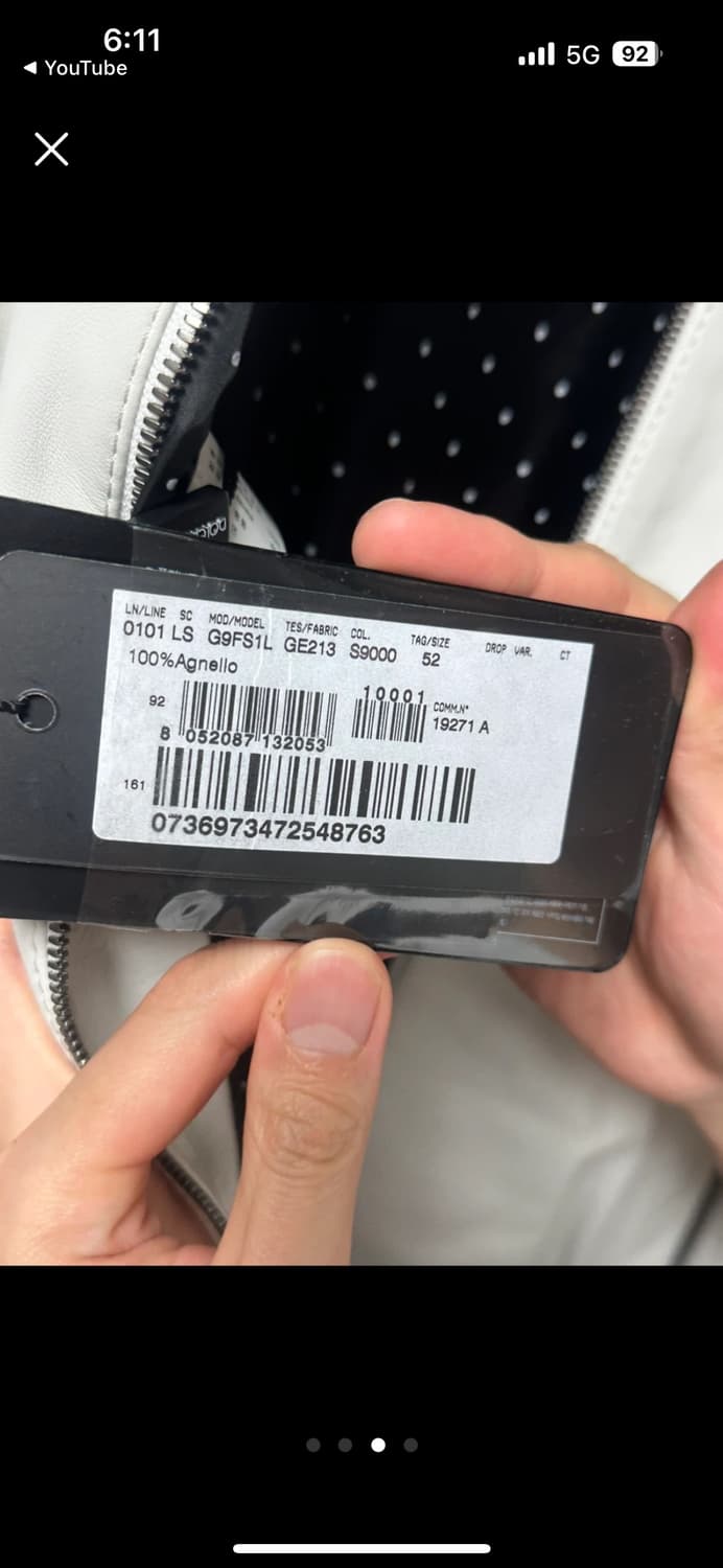 돌체앤가바나 가죽 자켓 미개봉 새상품 상품이미지3