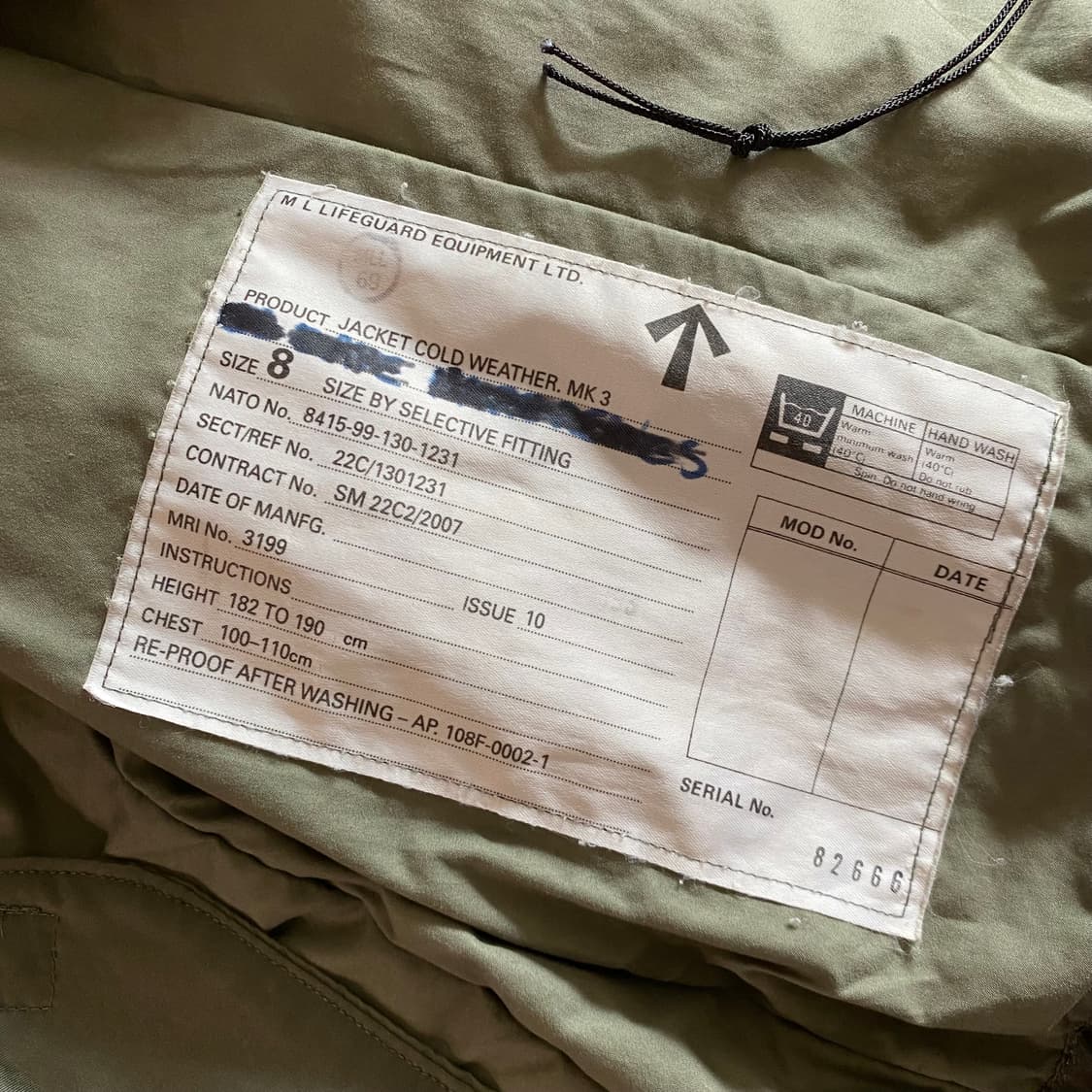 [8,105~] Raf MK3 밀리터리 플라이트 자켓 상품이미지3